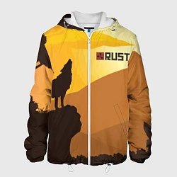 Куртка с капюшоном мужская Rust, цвет: 3D-белый