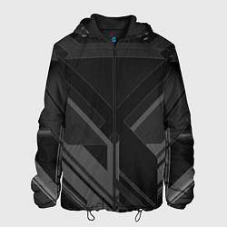 Куртка с капюшоном мужская Хромированная Сталь, цвет: 3D-черный