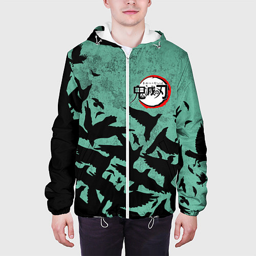 Мужская куртка DEMON SLAYER KIMETSU NO YAIBA / 3D-Белый – фото 3