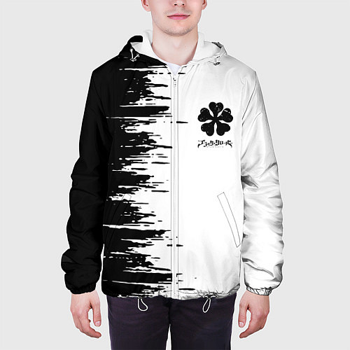 Мужская куртка Чёрный клевер, / 3D-Белый – фото 3