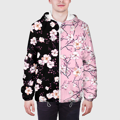 Мужская куртка САКУРА SAKURA ВИШНЯ / 3D-Белый – фото 3