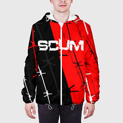 Куртка с капюшоном мужская SCUM, цвет: 3D-белый — фото 2