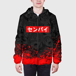 Куртка с капюшоном мужская SENPAI СЕНПАЙ, цвет: 3D-черный — фото 2