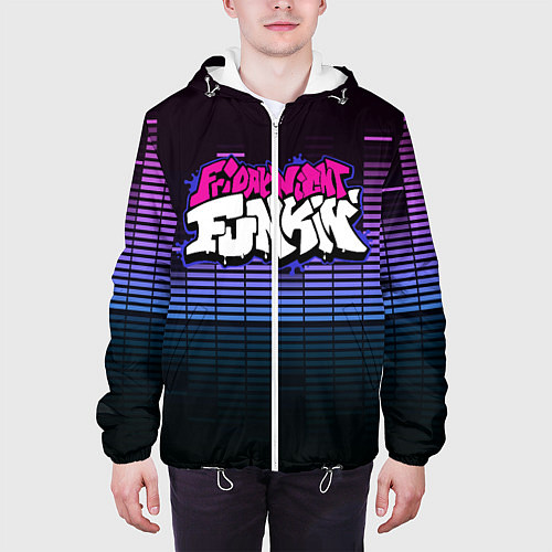 Мужская куртка Friday Night Funkin / 3D-Белый – фото 3