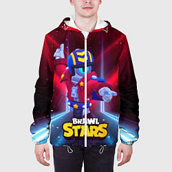Куртка с капюшоном мужская STU СТУ Brawl Stars, цвет: 3D-белый — фото 2