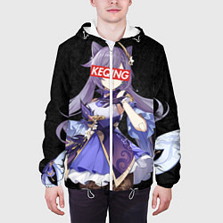 Куртка с капюшоном мужская Genshin Impact KEQING, цвет: 3D-белый — фото 2