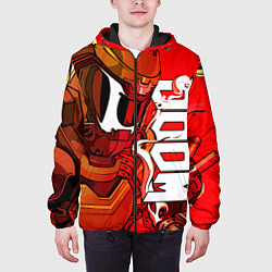 Куртка с капюшоном мужская DOOM Eternal, цвет: 3D-черный — фото 2