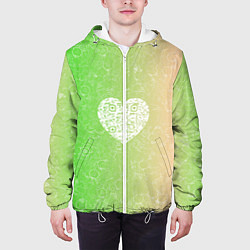 Куртка с капюшоном мужская Сердечко АПВ 5ЗП, цвет: 3D-белый — фото 2