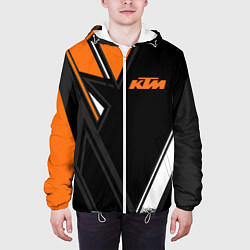 Куртка с капюшоном мужская KTM КТМ, цвет: 3D-белый — фото 2