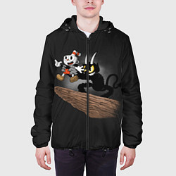 Куртка с капюшоном мужская CUPHEAD, цвет: 3D-черный — фото 2