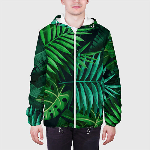 Мужская куртка Сочные тропики / 3D-Белый – фото 3