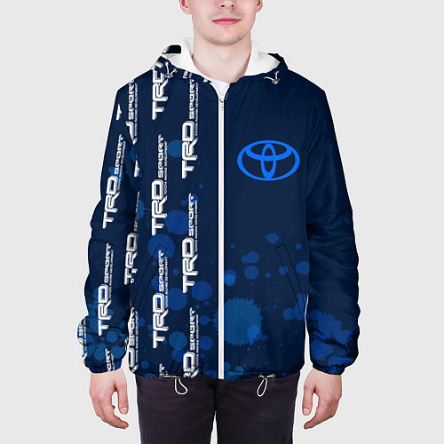 Мужская куртка Toyota - Paint Pattern on left / 3D-Белый – фото 3