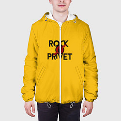 Куртка с капюшоном мужская Rock privet, цвет: 3D-белый — фото 2