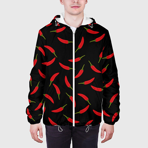 Мужская куртка Chili peppers / 3D-Белый – фото 3