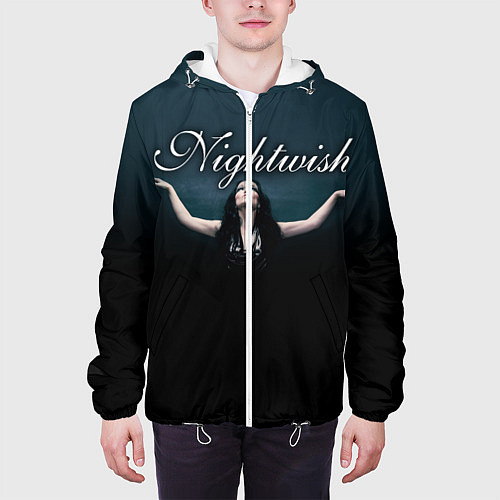 Мужская куртка Nightwish with Tarja / 3D-Белый – фото 3