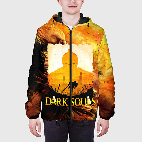 Мужская куртка DARKSOULS SKULL&MAGIC / 3D-Черный – фото 3