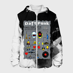 Куртка с капюшоном мужская Daft punk modern, цвет: 3D-белый