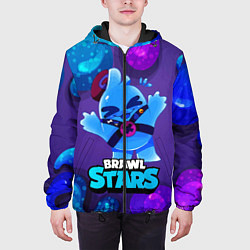 Куртка с капюшоном мужская Сквик Squeak Brawl Stars, цвет: 3D-черный — фото 2