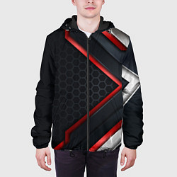 Куртка с капюшоном мужская Luxury Black 3D СОТЫ, цвет: 3D-черный — фото 2