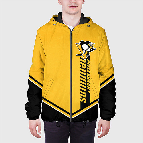 Мужская куртка Pittsburgh Penguins / 3D-Черный – фото 3