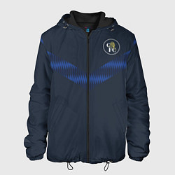 Куртка с капюшоном мужская FC Chelsea Retro 2 202122, цвет: 3D-черный