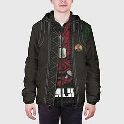 Куртка с капюшоном мужская Cyberpunk 2077: Samurai, цвет: 3D-черный — фото 2