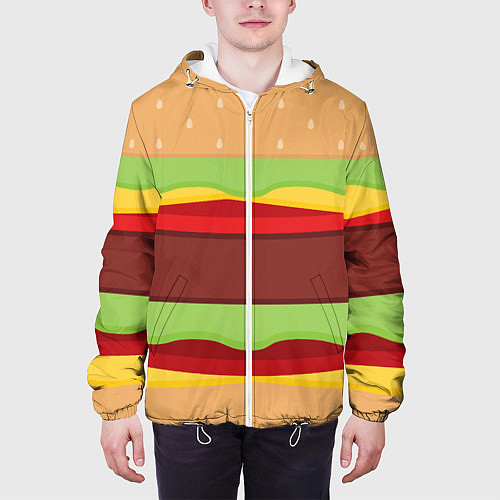 Мужская куртка Бутерброд / 3D-Белый – фото 3