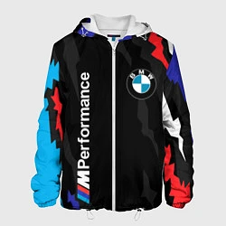 Куртка с капюшоном мужская BMW M PERFORMANCE БМВ М, цвет: 3D-белый
