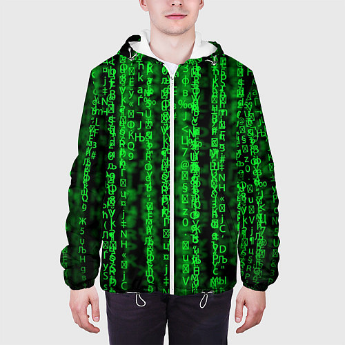 Мужская куртка Программная ошибка Баг 3D / 3D-Белый – фото 3
