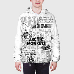 Куртка с капюшоном мужская Arctic Monkeys, цвет: 3D-белый — фото 2