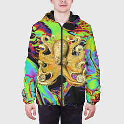 Куртка с капюшоном мужская Octopus Ink, цвет: 3D-черный — фото 2
