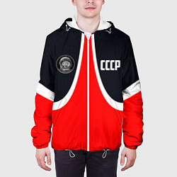 Куртка с капюшоном мужская СССР ГАГАРИН, цвет: 3D-белый — фото 2
