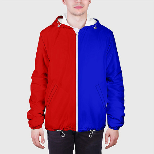 Мужская куртка Красно-синий / 3D-Белый – фото 3