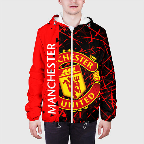 Мужская куртка МАНЧЕСТЕР MANCHESTER UNITED / 3D-Белый – фото 3