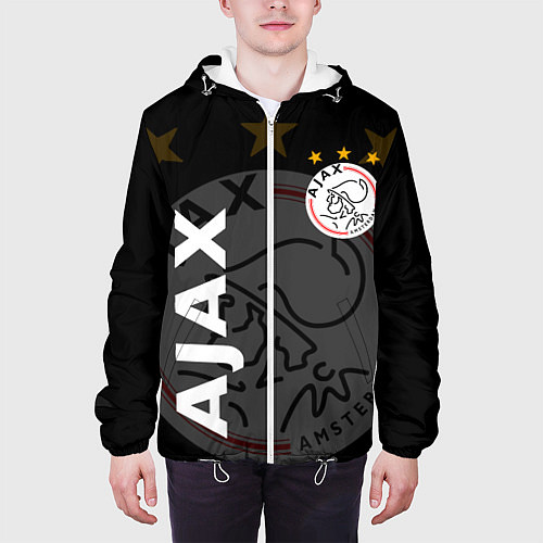 Мужская куртка FC AJAX AMSTERDAM ФК АЯКС / 3D-Белый – фото 3