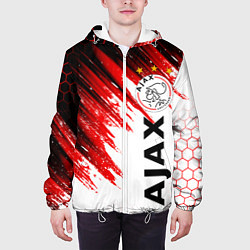 Куртка с капюшоном мужская FC AJAX AMSTERDAM ФК АЯКС, цвет: 3D-белый — фото 2
