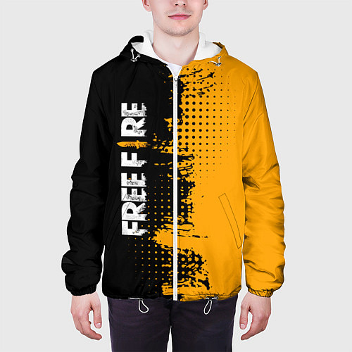Мужская куртка Free Fire ? Фри Фаер / 3D-Белый – фото 3
