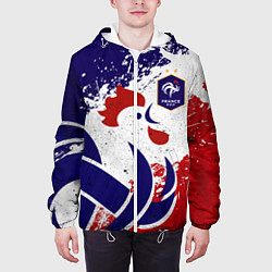 Куртка с капюшоном мужская Сборная Франции, цвет: 3D-белый — фото 2