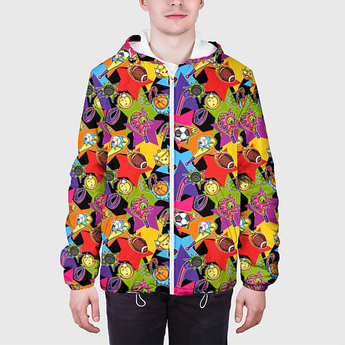 Мужская куртка Звезда Спорта / 3D-Белый – фото 3