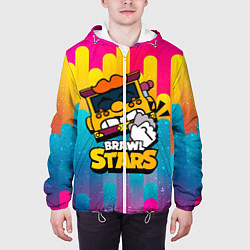 Куртка с капюшоном мужская Грифф Griff Brawl Stars, цвет: 3D-белый — фото 2