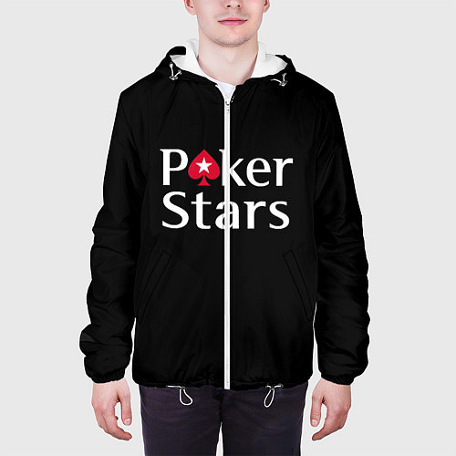 Мужская куртка Poker Stars / 3D-Белый – фото 3
