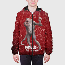 Куртка с капюшоном мужская Dying light мутант, цвет: 3D-черный — фото 2