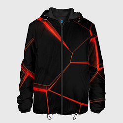 Куртка с капюшоном мужская Лава 3D, цвет: 3D-черный