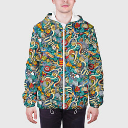 Куртка с капюшоном мужская Sport, цвет: 3D-белый — фото 2