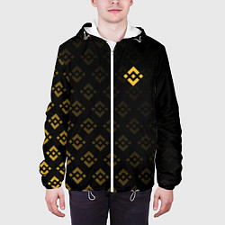 Куртка с капюшоном мужская BINANCE БИНАНС ПАТТЕРН, цвет: 3D-белый — фото 2