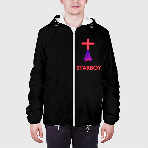 Мужская куртка STARBOY - The Weeknd / 3D-Белый – фото 3