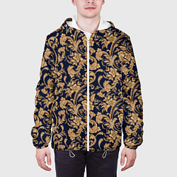 Куртка с капюшоном мужская Versace классические узоры, цвет: 3D-белый — фото 2