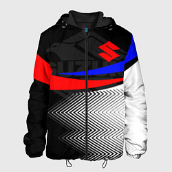 Куртка с капюшоном мужская SUZUKI СУЗУКИ RACING, цвет: 3D-черный