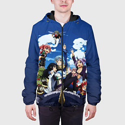 Куртка с капюшоном мужская Мое перерождение в слизь, цвет: 3D-черный — фото 2