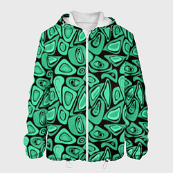 Мужская куртка Зеленый абстрактный узор